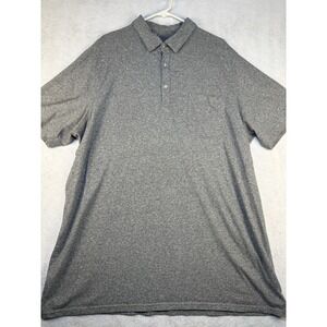 Mutual Weave Mens Gray Polo Shirt Short Sleeve Pocket 2XL